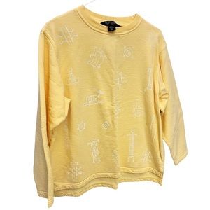 Vintage cozy yellow crewneck